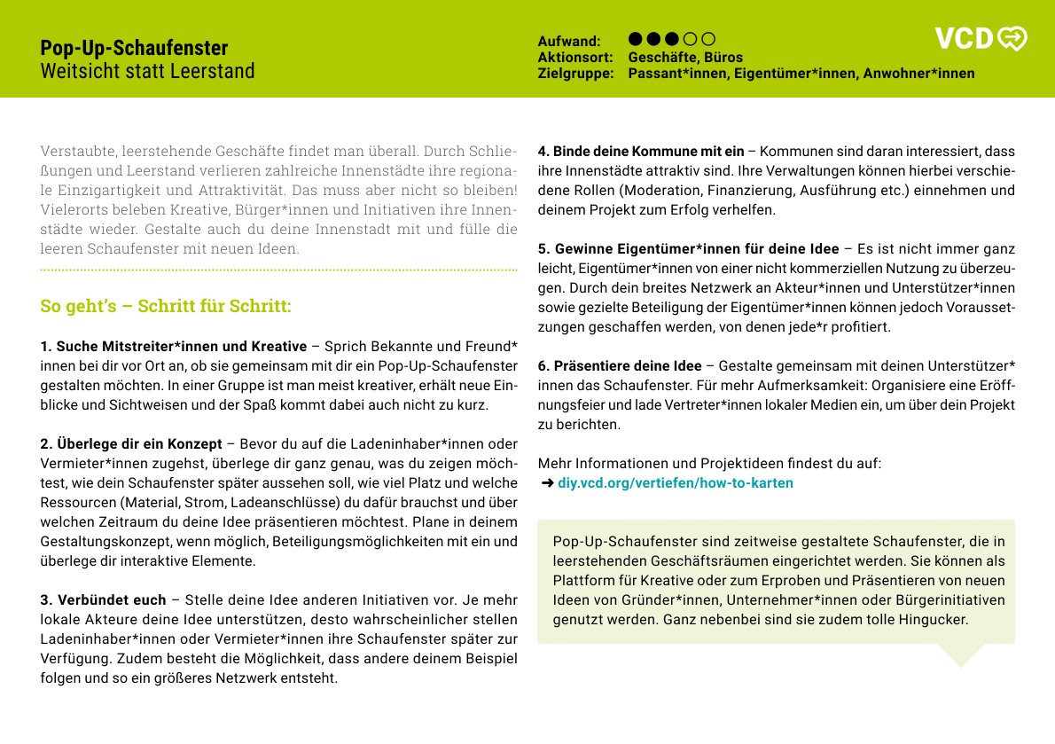 How-To-Karte: Pop-Up-Schaufenster (10er Set)