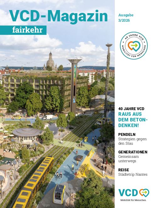 fairkehr 2026/3: 40 Jahre VCD Raus aus dem Beton Denken!