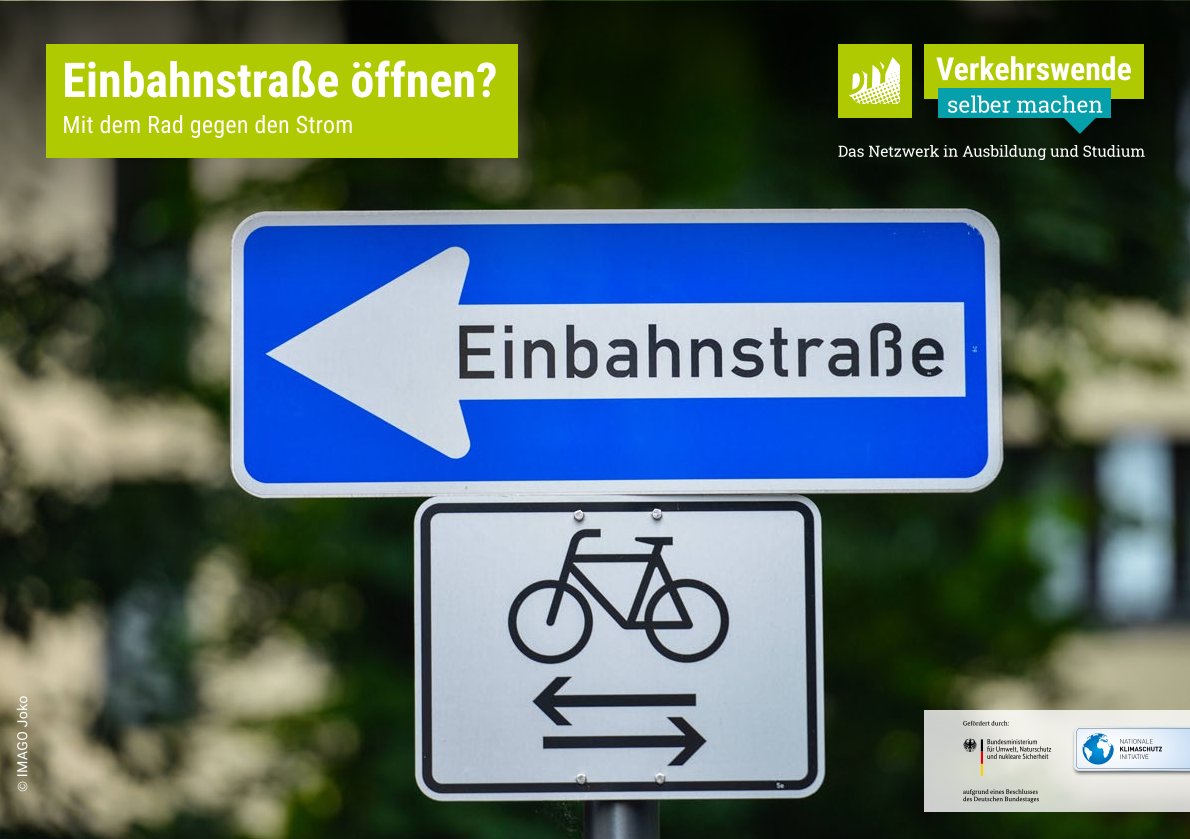 How-To-Karte: Einbahnstraße öffnen (10er Set)
